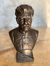 MEGA RARE Weight 688g Bust Stalin metal silver plated Original USSR picture