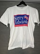 Vintage John Kerry John Edwards Political T-Shirt 2004 Size XL picture