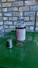 ALLEN's RED TAME CHERRY SODA SYRUP LABEL UNDER GLASS BOTTLE (EXTREMELY RARE ) picture