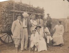RARE 1910s CUBAN SUGAR CANE FAMILY HIGH SOCIETY FARMERS CUBA ORIG PHOTO 136 picture