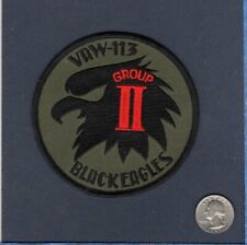 VAW-113 BLACK EAGLES Grumman E-2C HAWKEYE GROUP 2 US Navy Squadron Jacket Patch picture