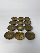 Vintage MCM Bronze Brass Tea Light Candle Holders Made in West Germany LOT OF 12 picture