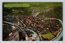 Johnstown PA-Pennsylvania, Aerial View over Johnstown, Vintage Souvenir Postcard picture