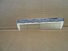 vintage silver plate comb picture