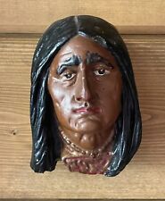 Vintage Native American Cigar Store Chalkware picture