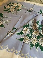 WONDERFUL Vintage SIMTEX Print Tablecloth ~ Gorgeous Daisies ~ Excellent Con picture