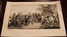 ANTIQUE PRINT ~ The Battle Of Bouvines HORACE VERNET picture