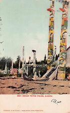 Skagway AK Alaska Totem Poles Shrine Southwest Indigenous Vtg Postcard A29 picture