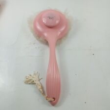 Vtg Hollywood 60's Avon Fluff Puff Wand Handled Powder Dispenser Pink & Silver picture