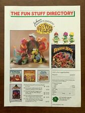 1984 Muppet Fun Stuff Fraggle Rock Vintage Print Ad/Poster Retro Art Decor    picture