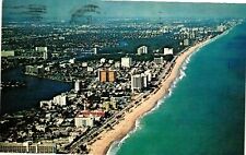 Vintage Postcard- Beach, Fort Lauderdale, FL 1960s picture