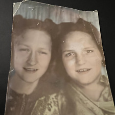 Vintage 1930s Or 1940s Photo Of 2 Girls 5” X 7” picture