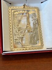 Nation’s Treasures 24K Gold Finish Brass Multnomah Falls Sites To See Ornament picture