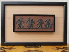 Wedgwood Rosso Antico Terracotta Basalt Four Seasons Cupids Framed Plaque c.1790 picture