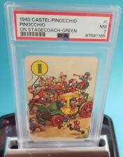 💥 1940 PINOCCHIO PSA Rc Card Green #i Stagecoach Castell Bros. GREAT GIFT  💥 picture