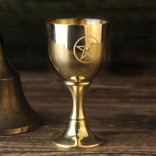 Brass Chalice Cup Goblet Chalice Communion Cup Gothic Christmas, Wedding Gifts picture
