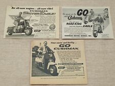 Vintage 1958 1960 1961 CUSHMAN MOTORCYCLE AD LITERATURE ROAD KING SILVER EAGLE picture