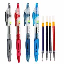 32pcs/lot Retractable Gel Pen Set 0.5mm Black/blue/red Gel Ink Refills Replace picture