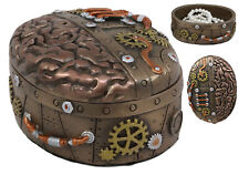 Vintage Design Steampunk Brain Robotic Control Center Jewelry Box Figurine Decor picture