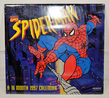 Vintage New 1997  16-Month Spiderman Calendar - Sealed in its original plastic picture