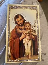 New Holy Card Prayer Novena Petition To Saint Joseph thicker card non laminated picture