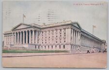 State View~US Treasury Building Washington DC~Vintage Postcard picture