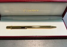 Vintage Must de Cartier Quadrille Gold Plated Ballpoint Pen VGC ST150090 picture