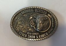 Vintage Western Buckle National Western Stock Show And Rodeo Denver 1991 #43/130 picture