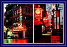 Vancouver, Canada CHINATOWN Night Street Scene~Sun Tung Lock Cafe 4X6 Postcard picture