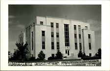 RPPC Hettinger County Courthouse Mott North Dakota ND UNP Diede's Photo Postcard picture