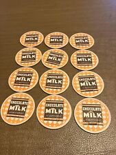Lot of 12 Chocolate Milk Bottle Caps  picture