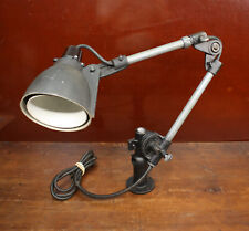 VINTAGE INDUSTRIAL WOODWARD MACHINE CO ARTICULATED WORK BENCH OR WALL LAMP LIGHT picture