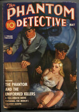 PHANTOM DETECTIVE-- MAY 1940-- woman tied on cover--Rare Pulp Magazine picture