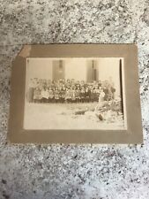 Vintage Photo School Children Teachers  7x9” CABINET PHOTO CARD Photograph picture