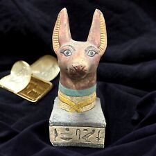 Rare Ancient Egyptian Antiquities Anubis Head God Of The Underworld Egyptian BC picture