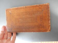 18TH Ct leather book cover   superb patina character upcycle in restoration  b picture
