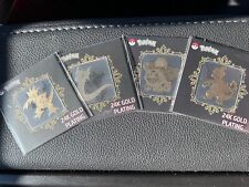 Pokémon 24k Gold Plated Stickers Lot Of 4 Golduck, Venasaur, Charmeleon, More picture