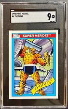1990 Impel Marvel Universe Series 1 THING #6 SGC 9 MT Fantastic Four picture