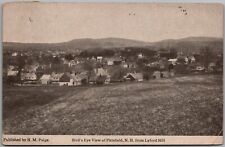 Postcard Bird's Eye View of Pittsfield, New Hampshire from Lyford Hill 1917 Fv picture