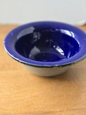Blue Enameled Cast iron bowl With Tapered Rim picture