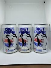 Lot of Three Vintage Diet Pepsi Holiday Themed Cans picture