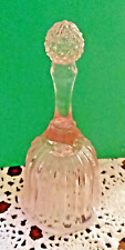 Fenton Carnival Art Glass Faberge Cranberry Bell Rare 1970s Iridescent picture