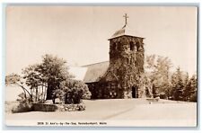 1940 St. Ann's By The Sea Church Kennebunkport Maine ME RPPC Photo Postcard picture