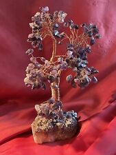 money tree with Amethyst Crystal Base And Amethyst Crystal Leaves vintage picture