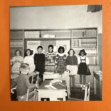 VINTAGE PHOTO Mixed Race Classroom Students African-American Asian Kids 60S Cute picture
