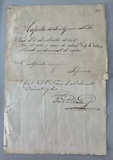Rare Certifícate Of a Woman Slave Baptism In 1829 Nueva Granada (Colombia) 1852 picture