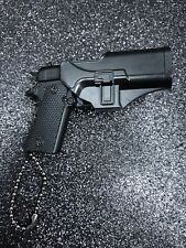 Detachable Metal Keychain Gun Model 1911 Black with Plastic Holster - USA Seller picture
