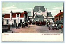 c1910 Entrance to Union Stock Yards Chicago Illinois IL Posted Antique Postcard picture