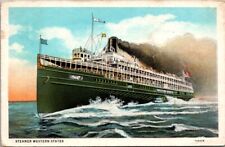Steamer Western States, Ship, Nautical, Vintage Souvenir Postcard PM 1940 picture