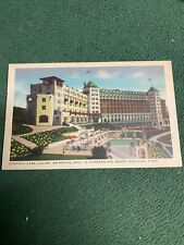 VNT Old Canada Postcard Chateau Lake Louise Swimming Pool Banff National Park picture